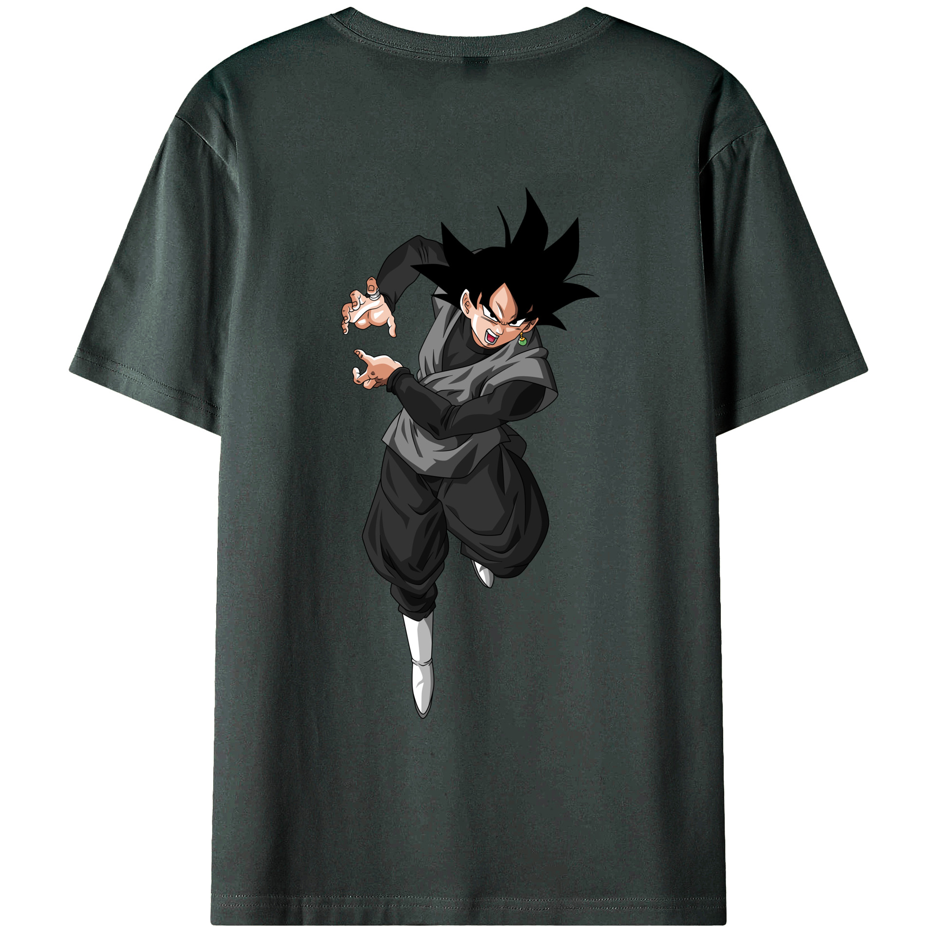 （画像用） ドラゴンボール ベジータ四世（Bejīta Yonsei）DRAGON BALL Vegeta IV 綿100％ メンズ半袖Tシャツ（バックプリント） 通気性